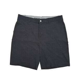 Adidas Golf Shorts 8” Mens 34 Herringbone Gray Performance Stretch